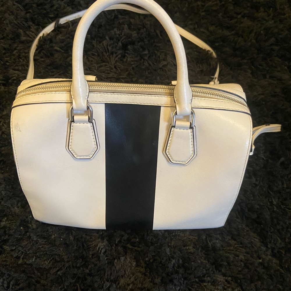 Michael Kors black and white purse.